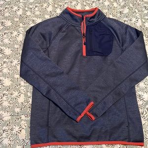 Crown & Ivy / Boys Blue Quarter Zip Golf Pullover / Size Boys Large